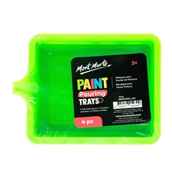 MONT MARTE PAINT POURING TRAYS 4pc